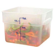 Cargar imagen en el visor de la galería, CONTENEDOR PP CUAD 12 QT TRANSLUCIDO
