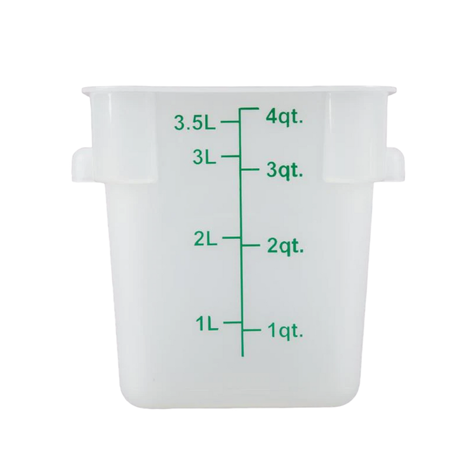 CONTENEDOR PP CUAD 04 QT TRANSLUCIDO