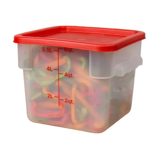 CONTENEDOR PP CUAD 06 QT TRANSLUCIDO