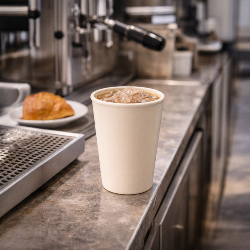 VASO 205 ML MELAMINA BEIGE