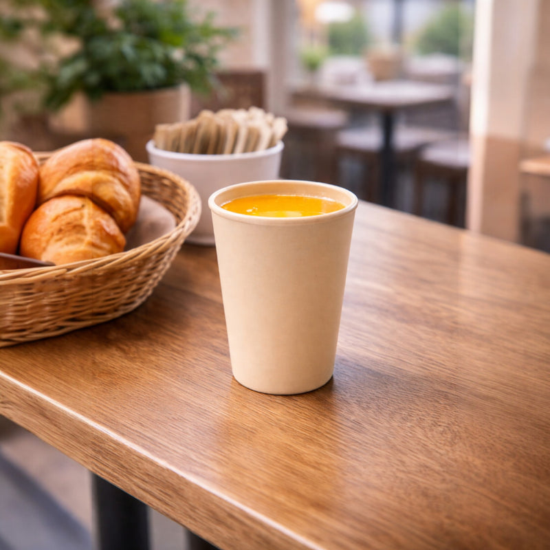 VASO 205 ML MELAMINA BEIGE