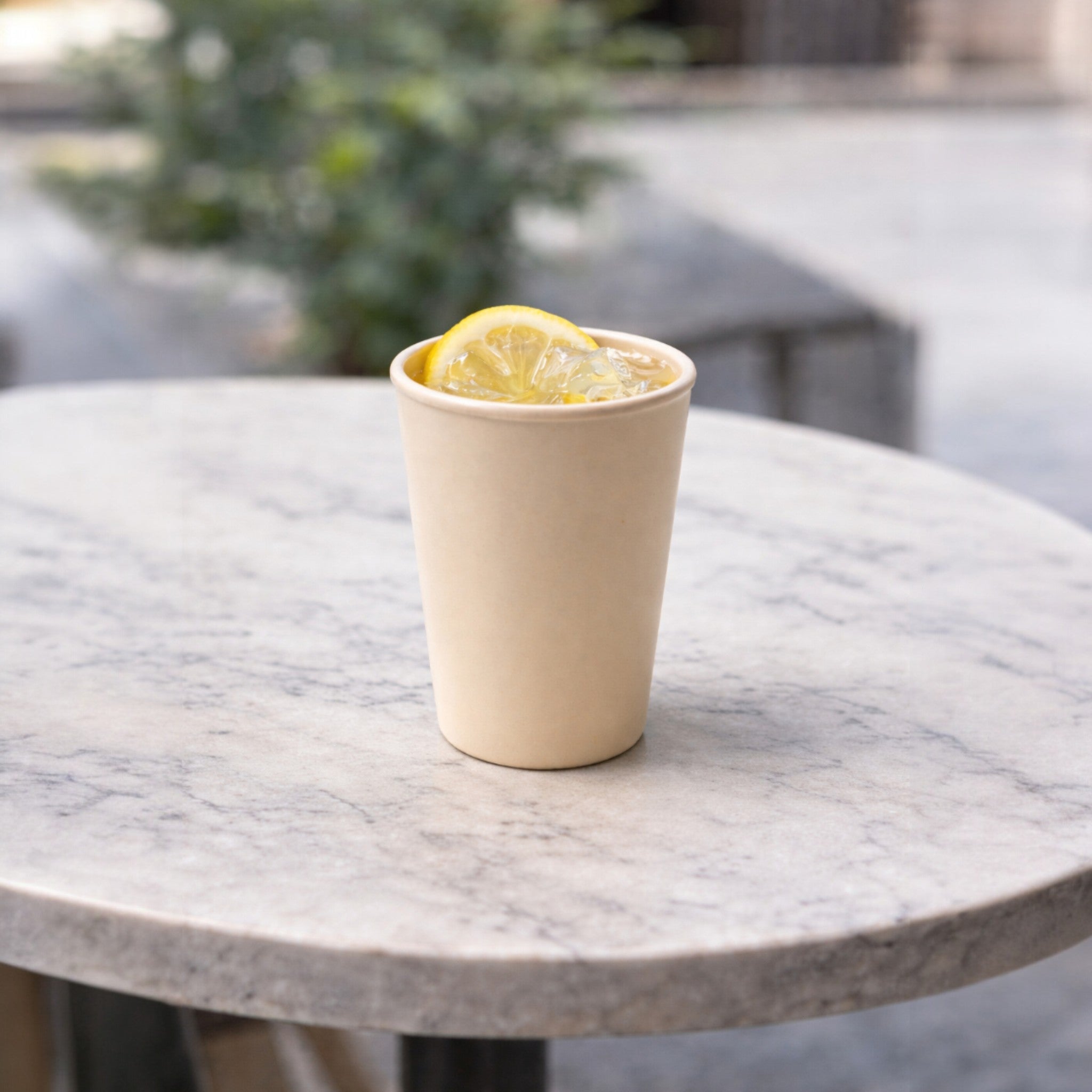 VASO 205 ML MELAMINA BEIGE