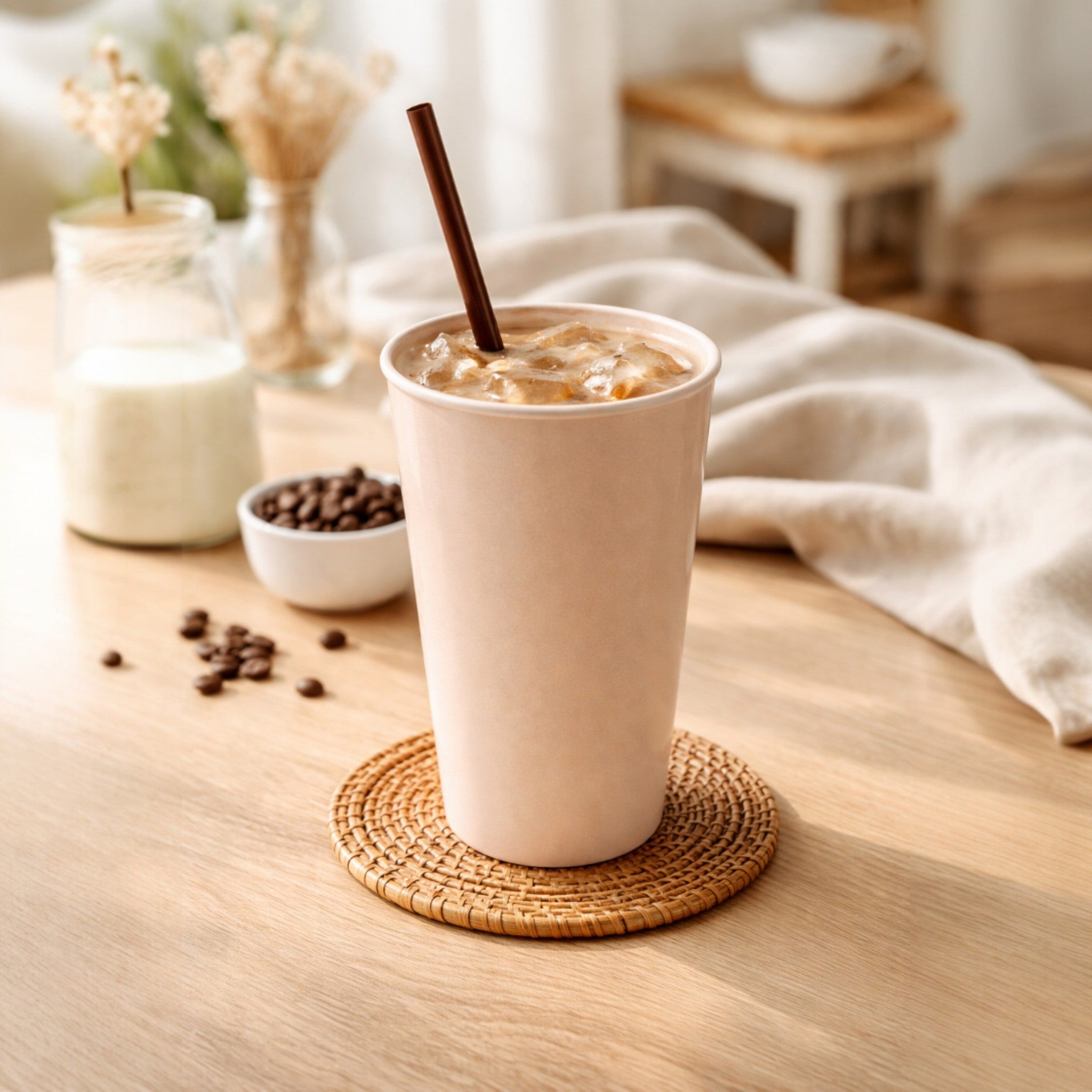VASO 635 ML MELAMINA BEIGE