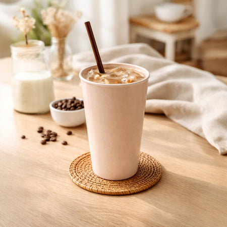 VASO 635 ML MELAMINA BEIGE