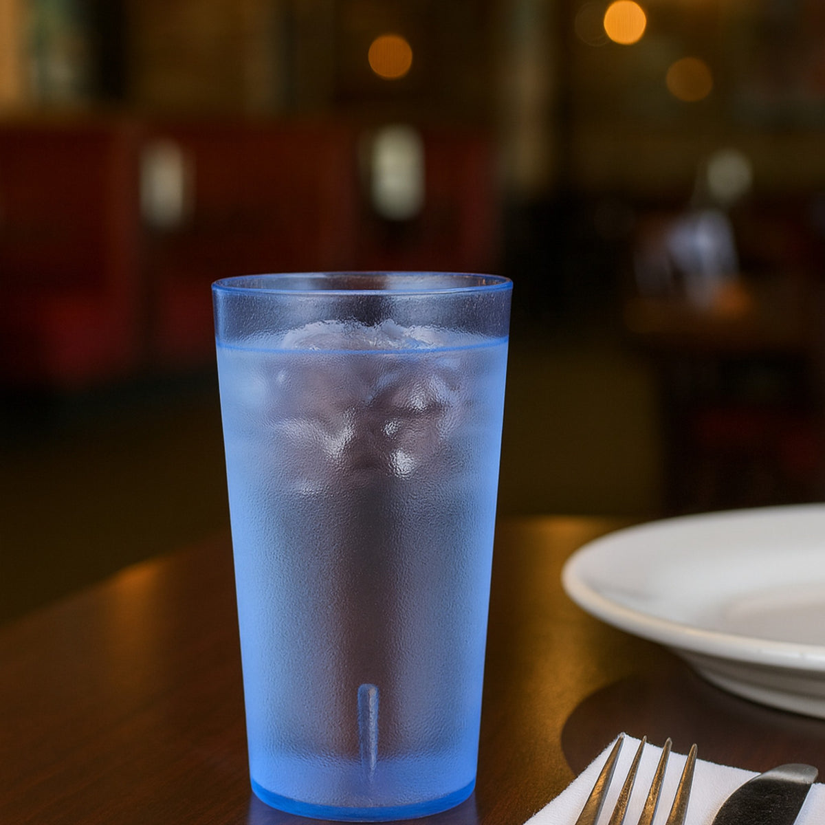 VASO POLIESTIRENO "SAN" 12 OZ AZUL