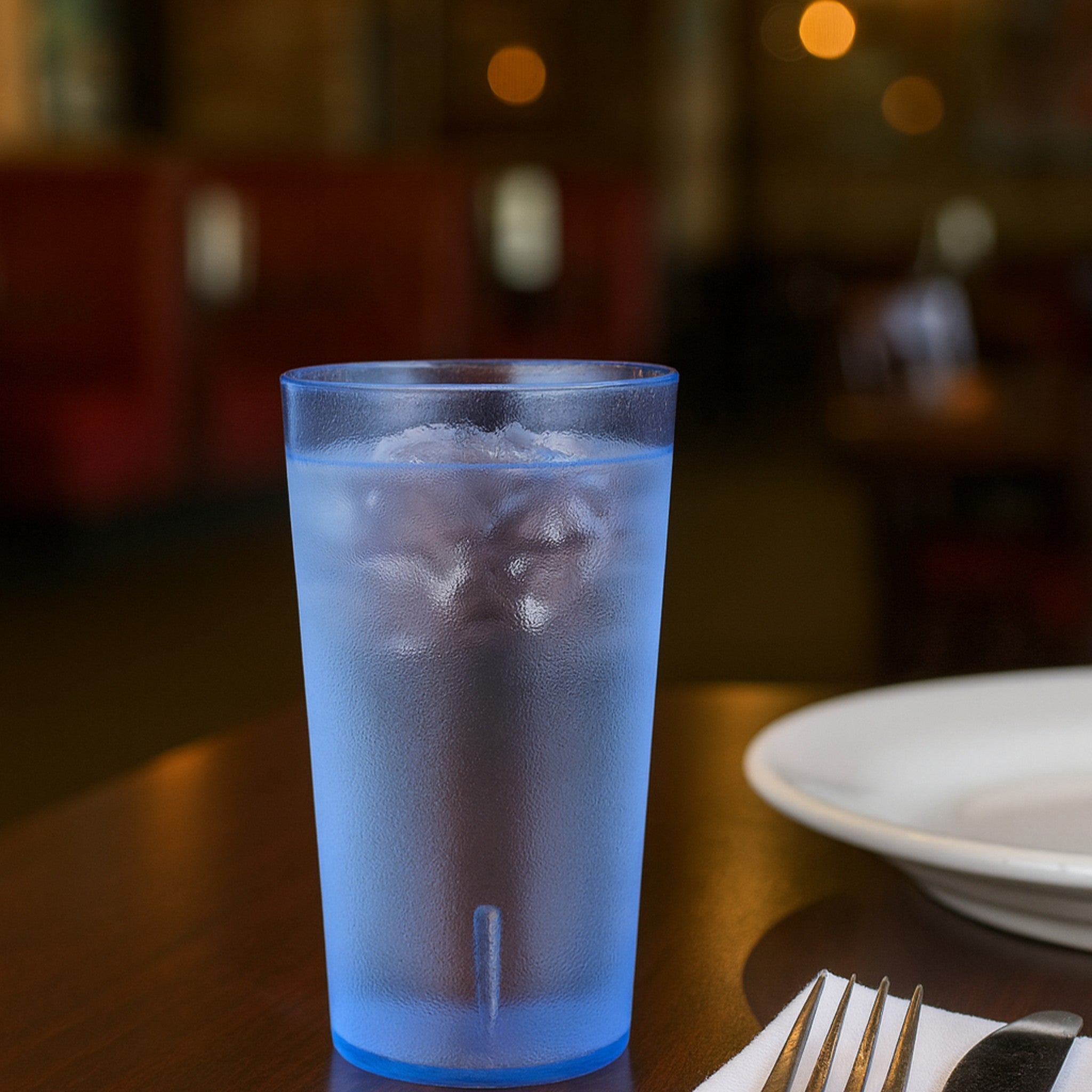VASO POLIESTIRENO "SAN" 12 OZ AZUL