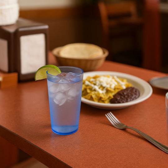 VASO POLIESTIRENO "SAN" 12 OZ AZUL