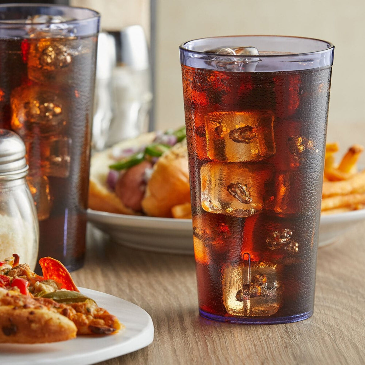 VASO POLIESTIRENO "SAN" 16 OZ AZUL