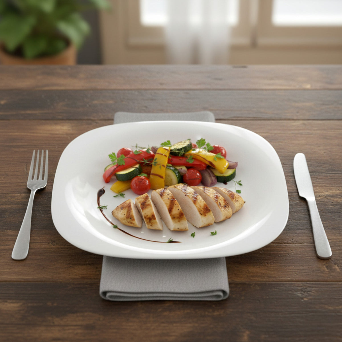 VENECIA PLATO TRINCHE 21x21 CM