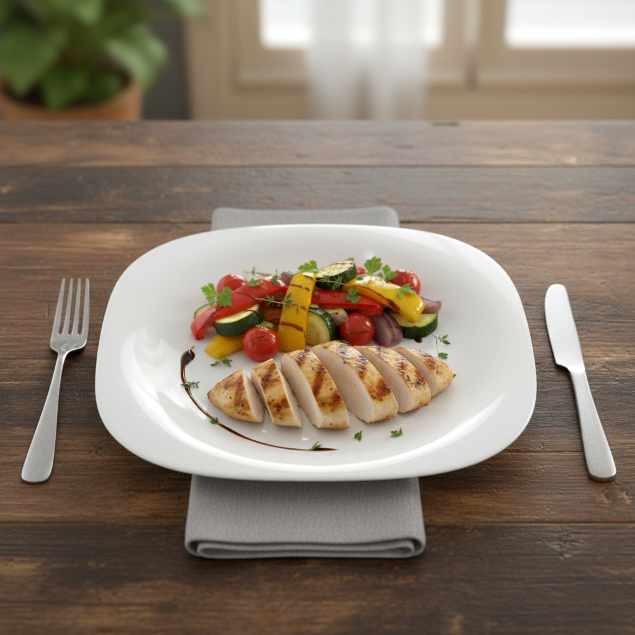 VENECIA PLATO TRINCHE 21x21 CM