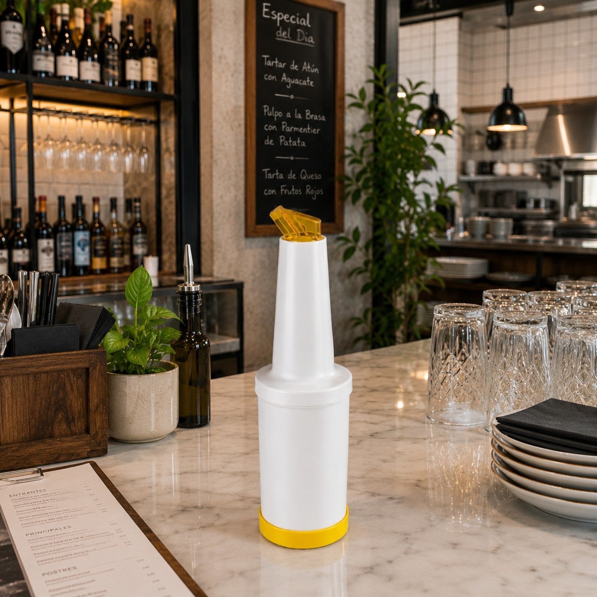 VERTEDOR DE JUGO 1.0 LT AMARILLO