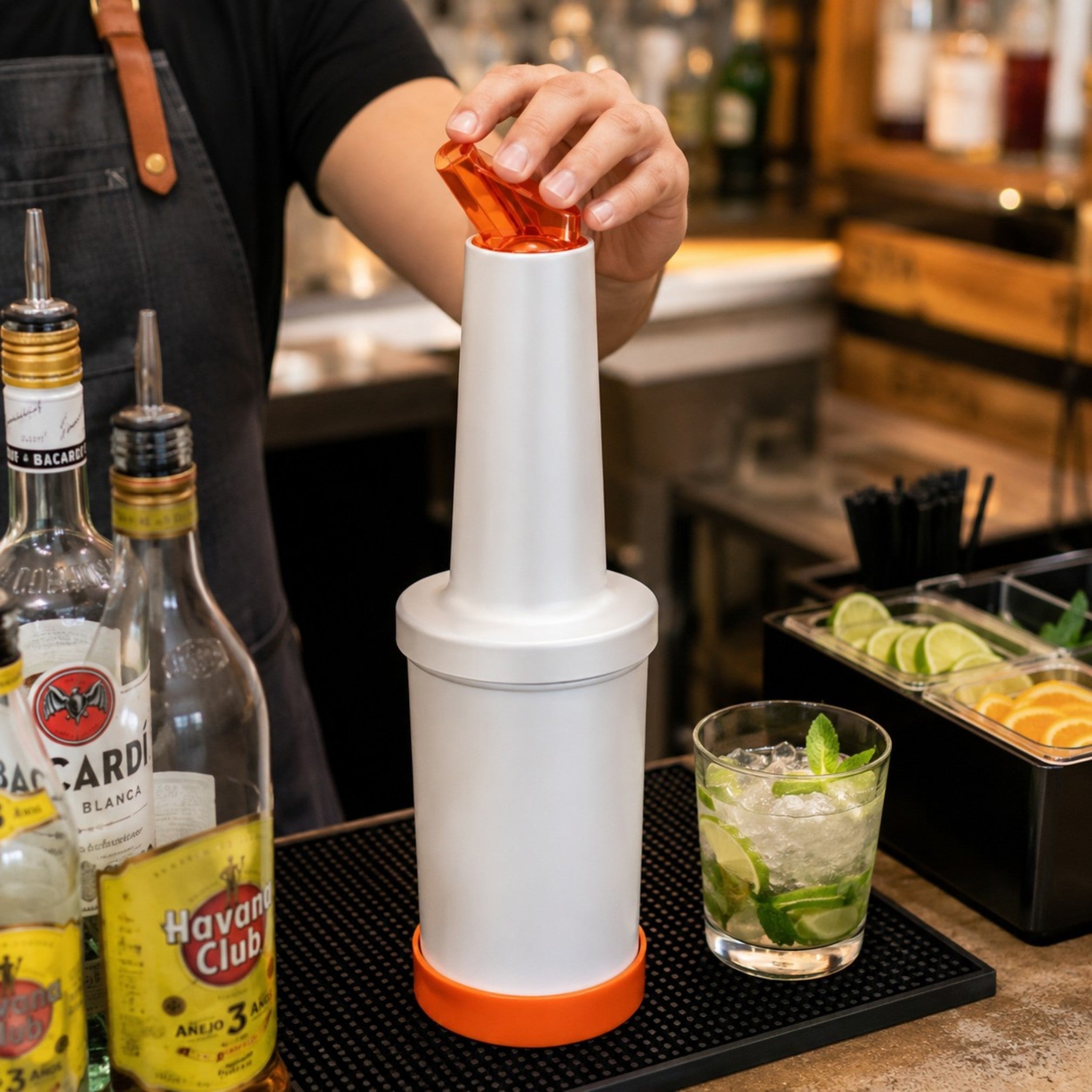 VERTEDOR DE JUGO 1.0 LT NARANJA