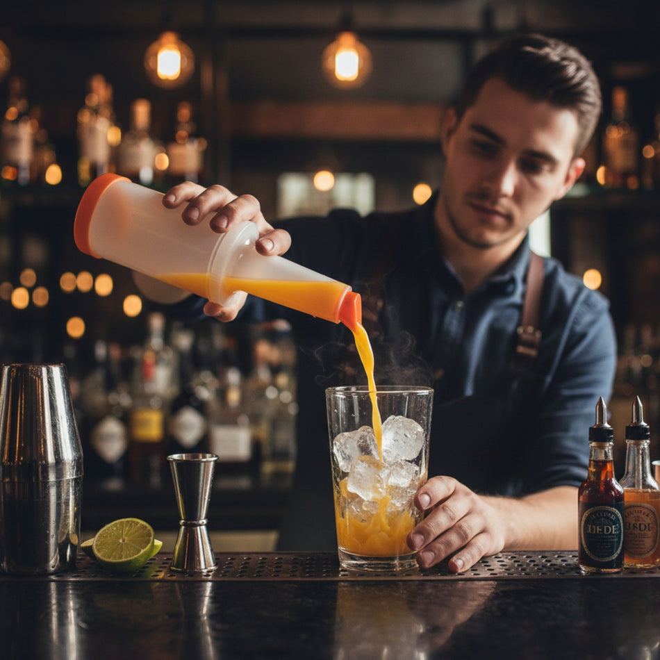 VERTEDOR DE JUGO 1.0 LT NARANJA