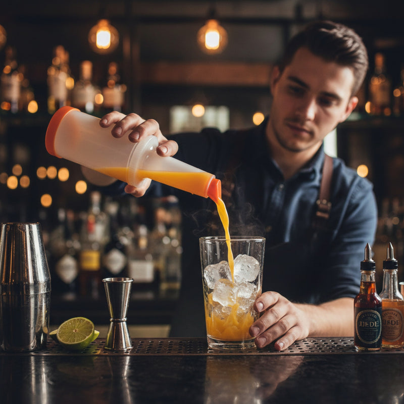 VERTEDOR DE JUGO 1.0 LT NARANJA