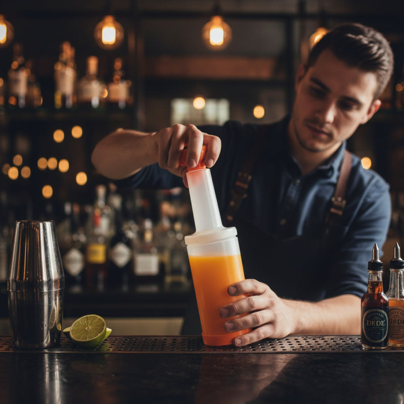 VERTEDOR DE JUGO 1.0 LT NARANJA