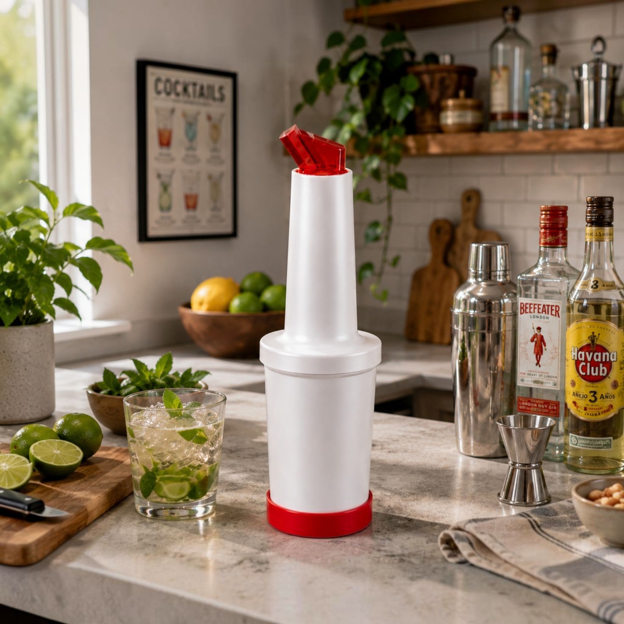 VERTEDOR DE JUGO 1.0 LT ROJO