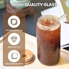 Cargar imagen en el visor de la galería, VASO LATA VIDRIO C/TAPA/POPOTE Y CEPILLO
