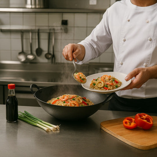 WOK CHINO 36x10 CM ACERO AL CARBON