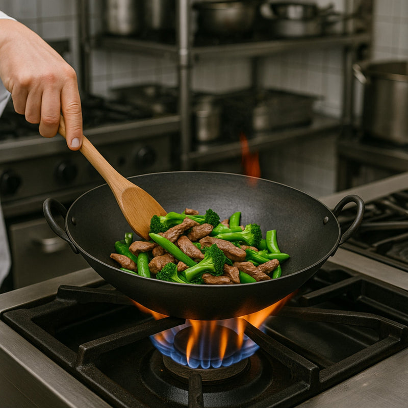 WOK CHINO 36x10 CM ACERO AL CARBON