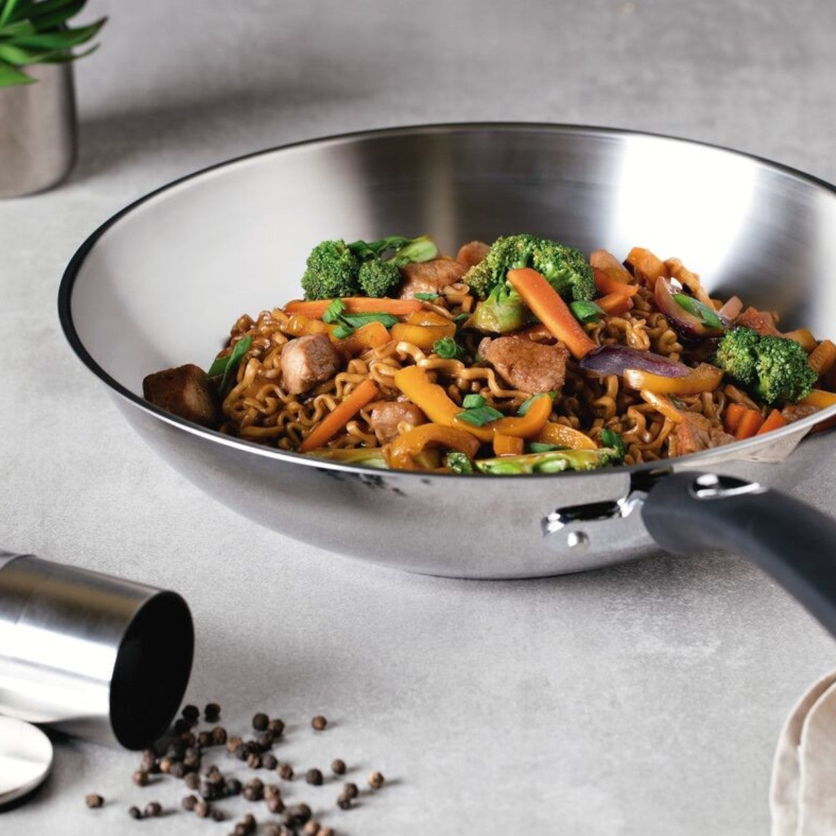WOK SOLAR SILICONE SIN TAPA