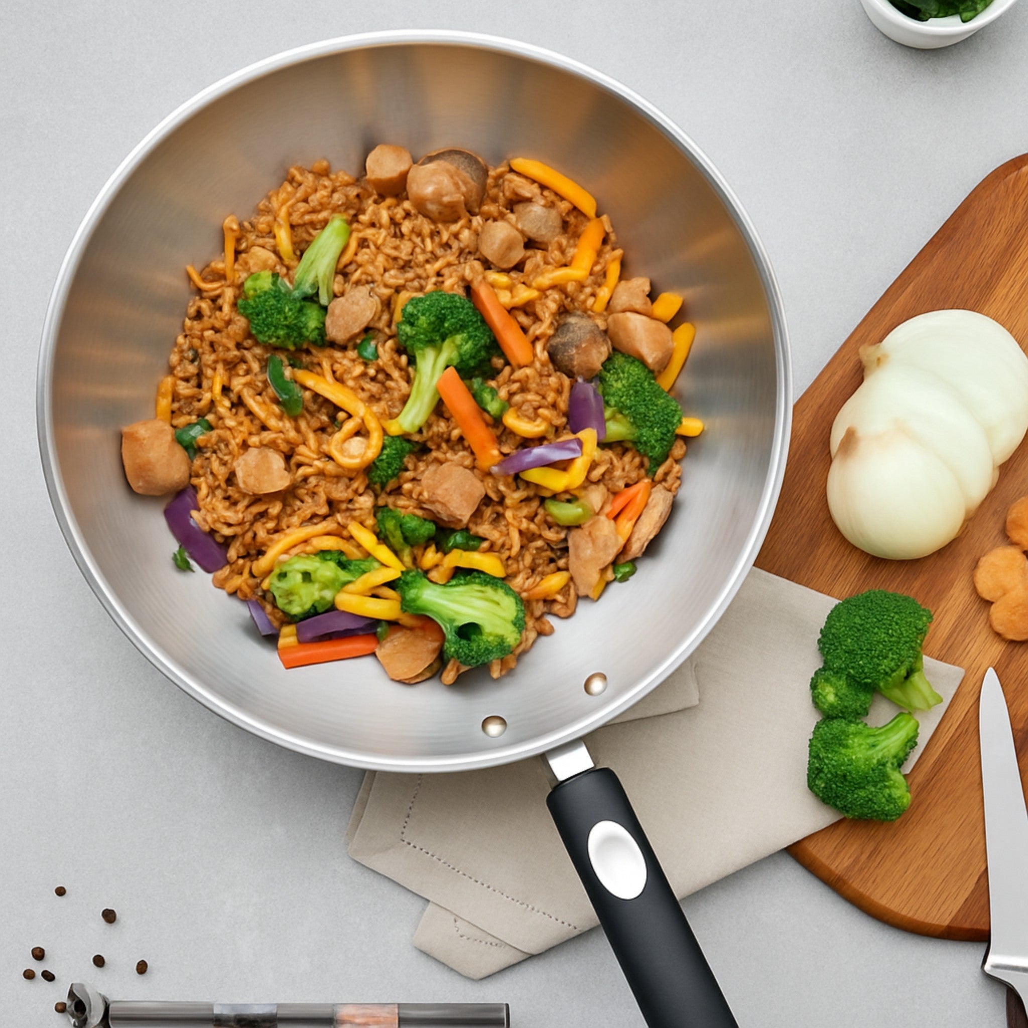 WOK SOLAR SILICONE SIN TAPA
