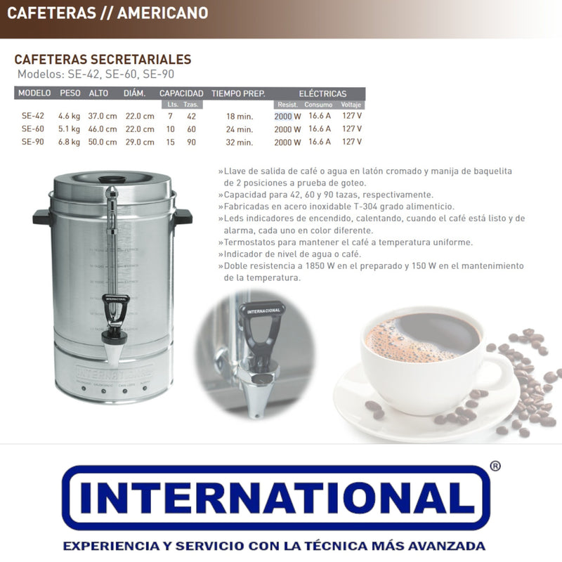 CAFETERA SECRETARIAL 60 TAZAS