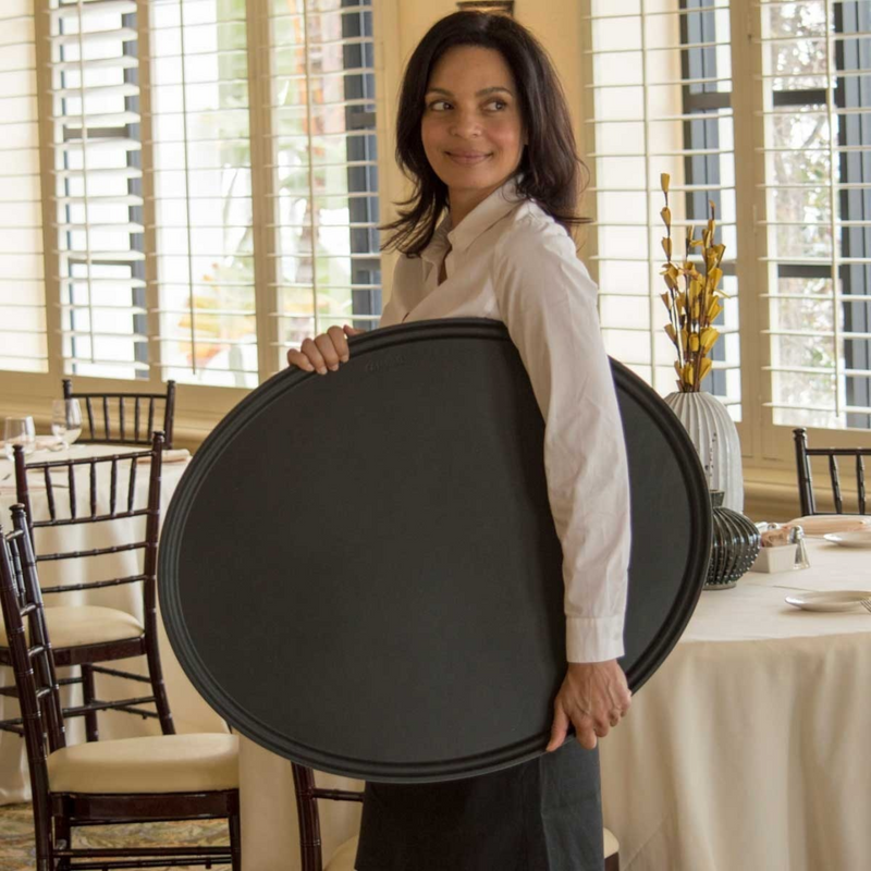 CHAROLA NG OVAL 56x68 FIBRA DE VIDRIO