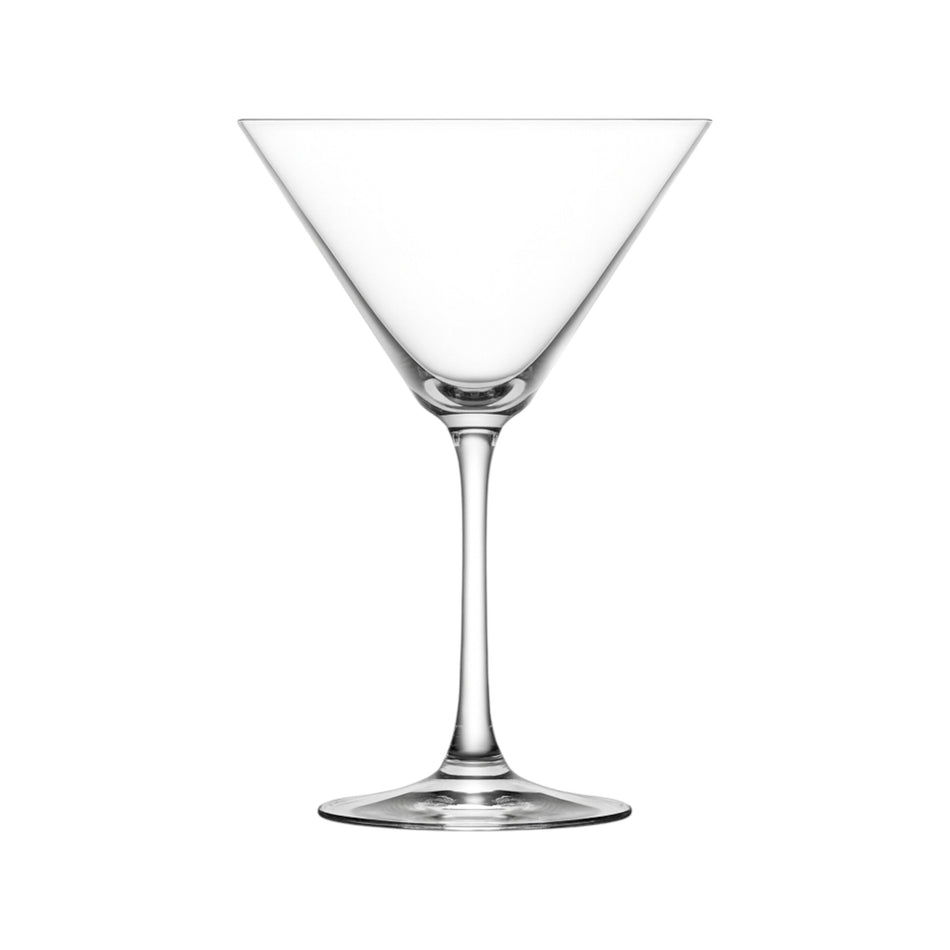 Copa martini Sardinia templada 270 ml de LAV, cristal fino sobre fondo blanco