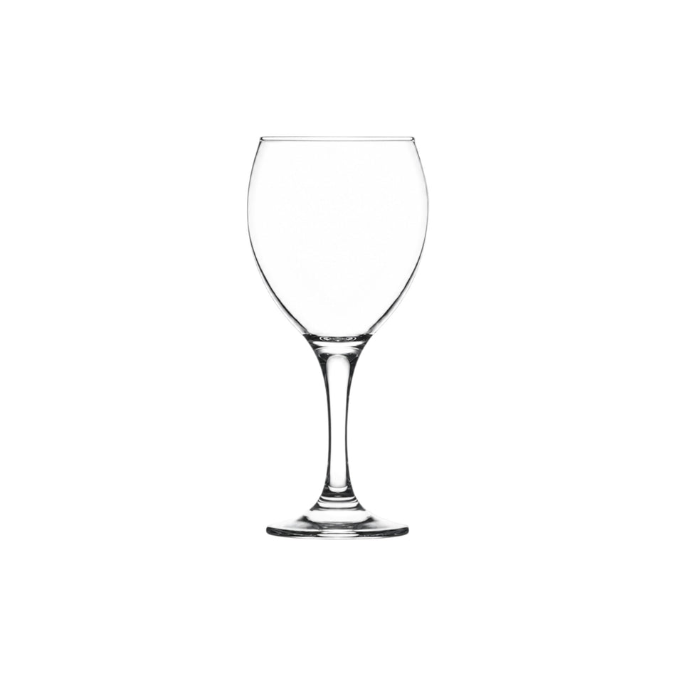 Copa para agua Misket 365 ml (12 3/8 oz) de vidrio LAV sobre fondo blanco