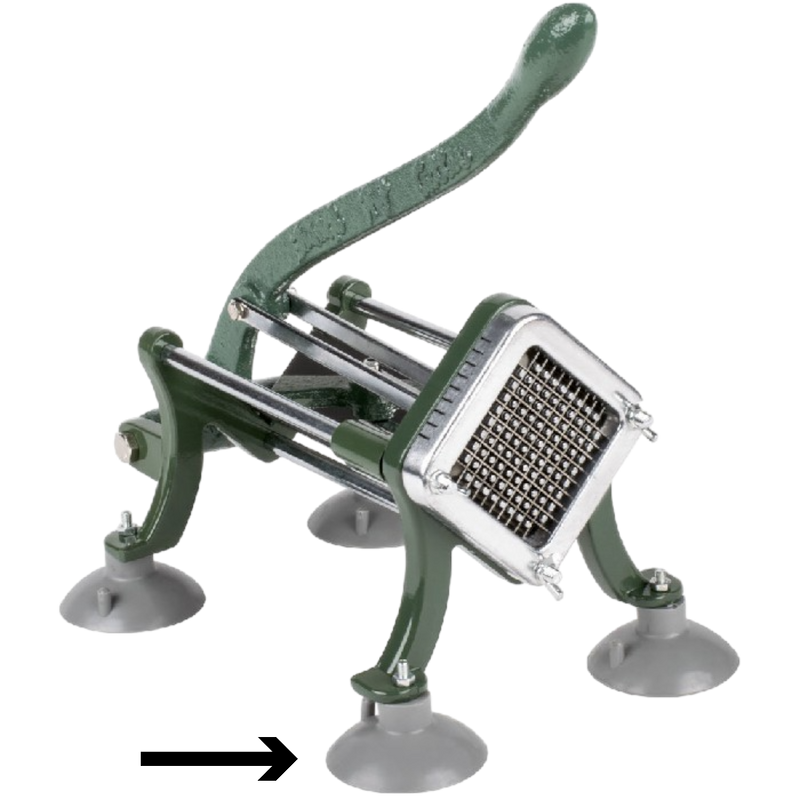 SET 4 PATAS CON SUCCION P/ CORTADOR DE PAPAS