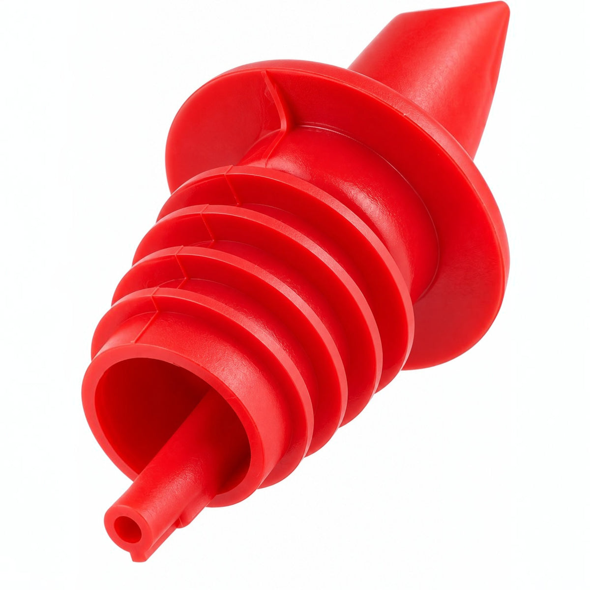 Dosificador de flujo rojo Thunder Group de plástico para el vertido continuo de licor.