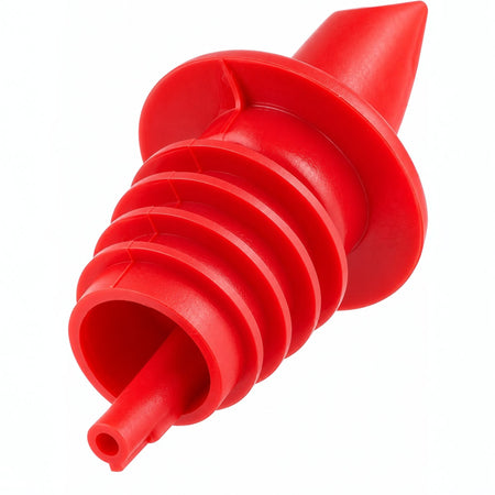Dosificador de flujo rojo Thunder Group de plástico para el vertido continuo de licor.