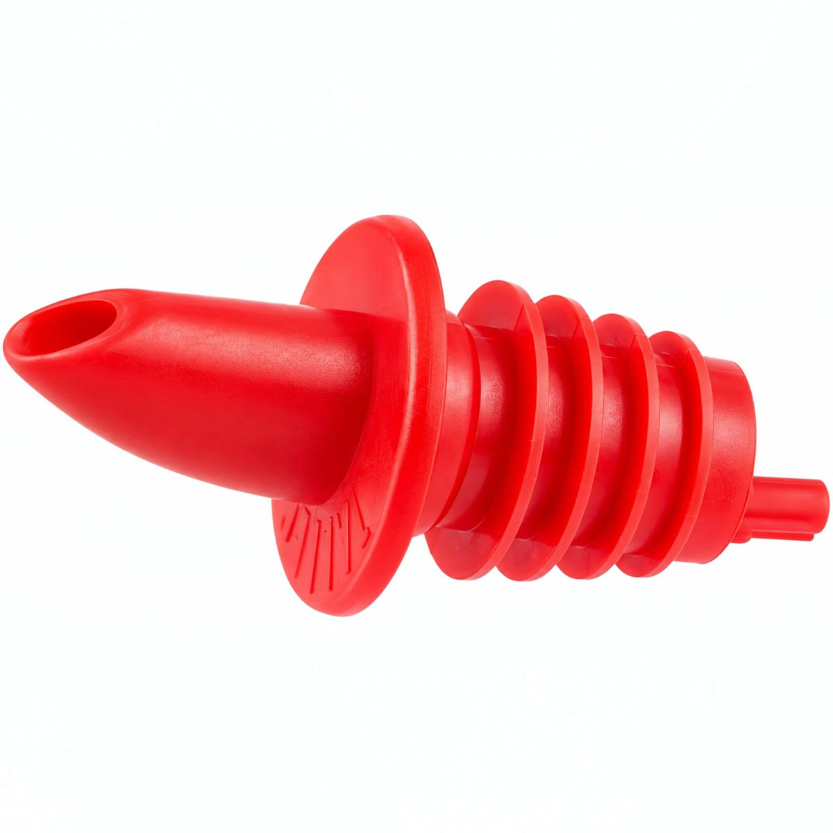 Dosificador de flujo rojo Thunder Group de plástico para el vertido continuo de licor.