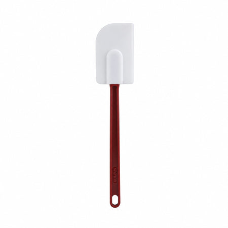 Espátula miserable profesional de 16 pulgadas Thunder Group, con cabezal blanco y mango rojo oscuro.