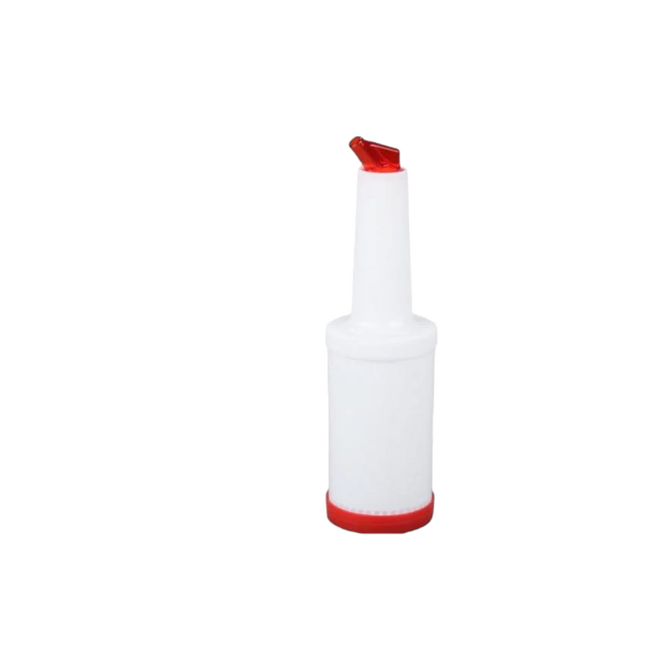 BOTE PARA MEZCLA 1 LT TAPA COLOR ROJO