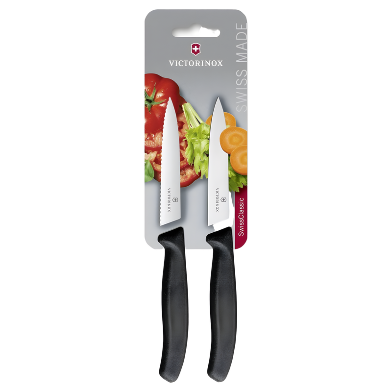 SWISS CLASSIC CUCHILLO LEGUMBRES 2 PZ NEGRO