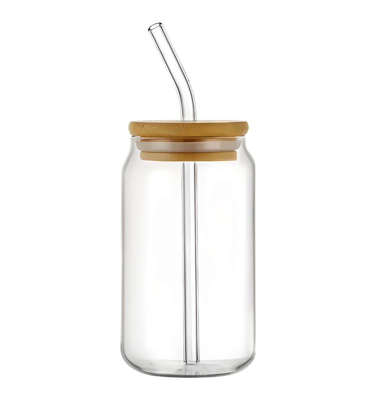 VASO LATA VIDRIO C/TAPA/POPOTE Y CEPILLO