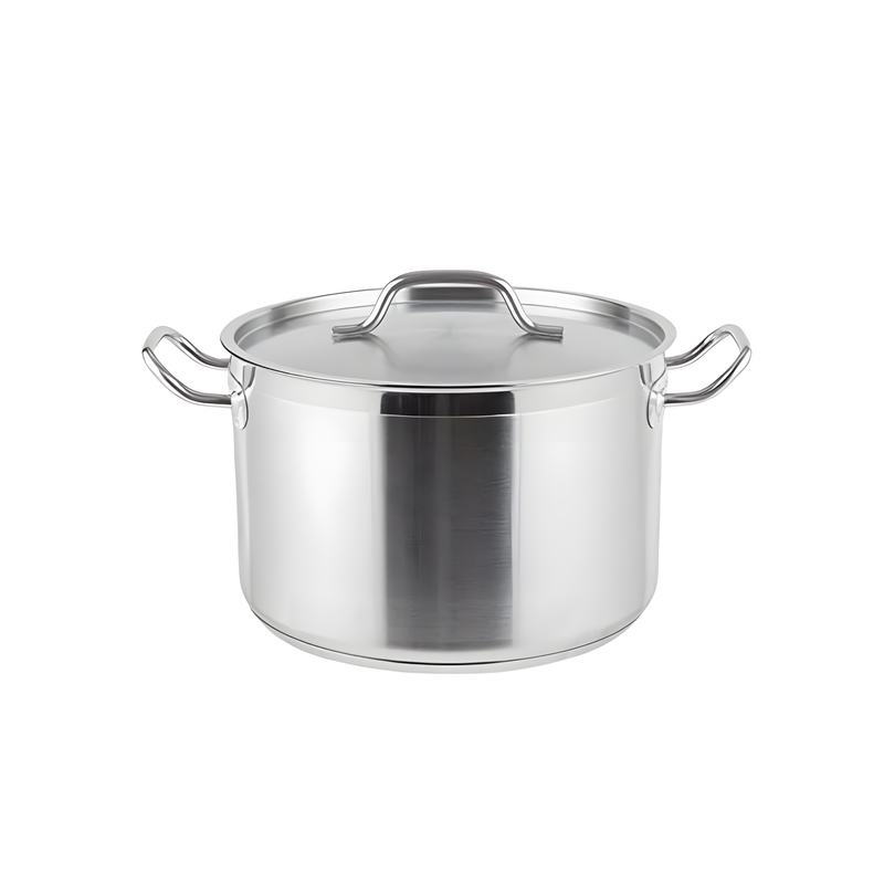 OLLA FONDO 12 QT C/TAPA AC INOX 18/8