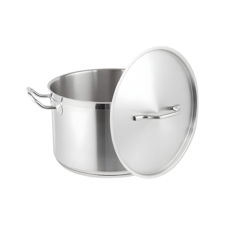 OLLA FONDO 12 QT C/TAPA AC INOX 18/8