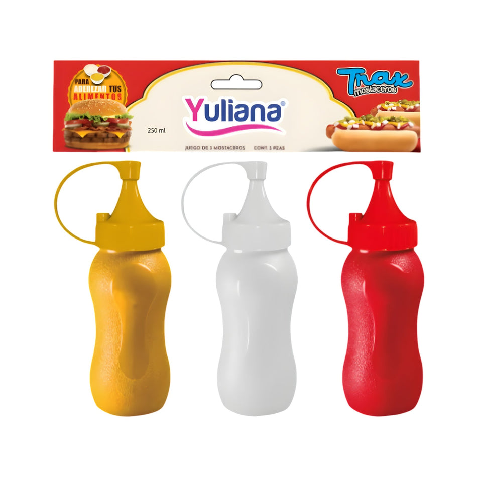 SET 3 MOSTACEROS 250 ML