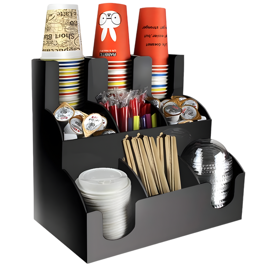 ORGANIZADOR VASOS DE CAFE 3 PISOS 3 LINEAS