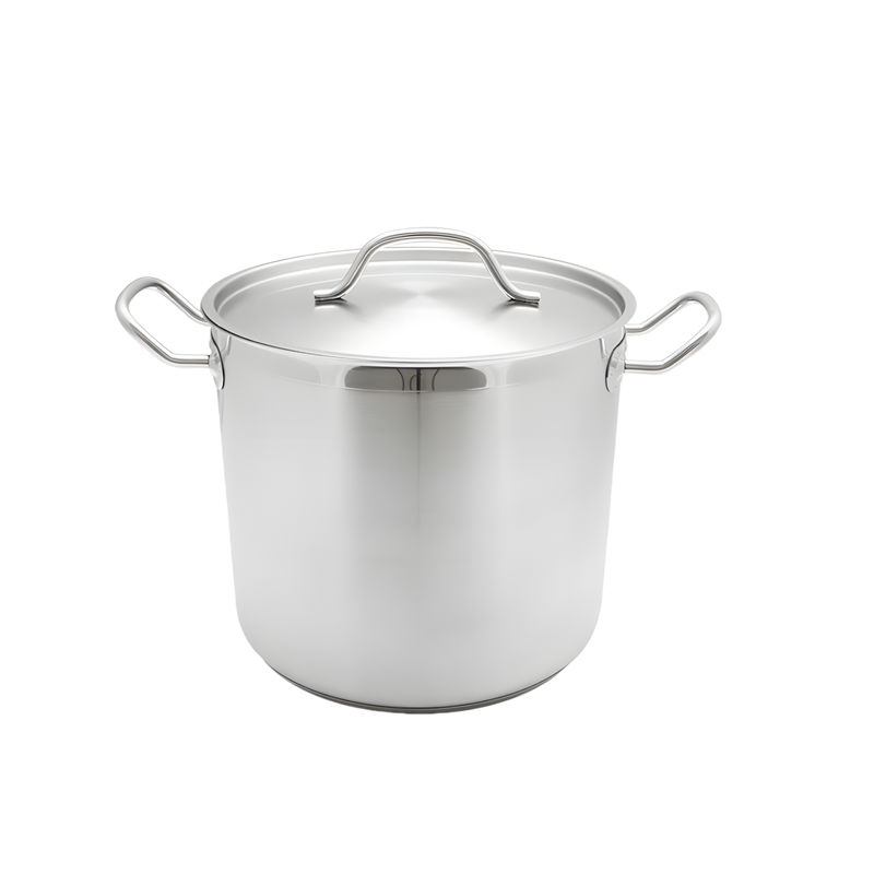 OLLA FONDO 40 QT C/TAPA AC INOX 18/8