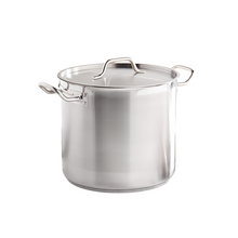 Cargar imagen en el visor de la galería, OLLA FONDO 60 QT C/TAPA AC INOX 18/8
