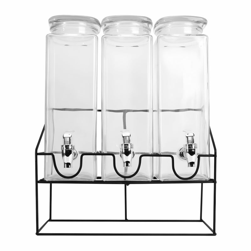 DISPENSADOR TRIPLE 3 LT C/U C/BASE METAL