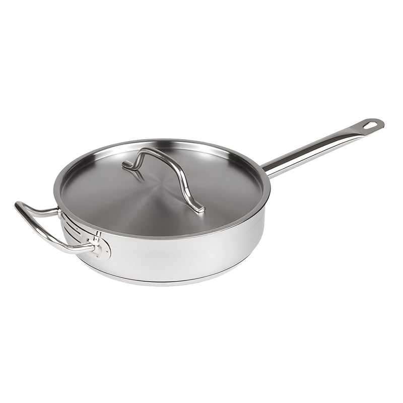 SARTEN RECTO C/TAPA QT AC INOX