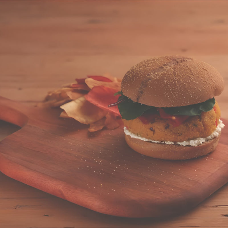 TABLA BURGER 34 x 23 x 1,5 CAOBA