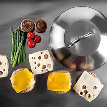 Cargar imagen en el visor de la galería, TAPA PARA PLANCHA GRILL 23.2 CM INOX

