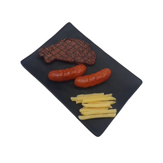 JET BLACK PLATO RECT 30 CM