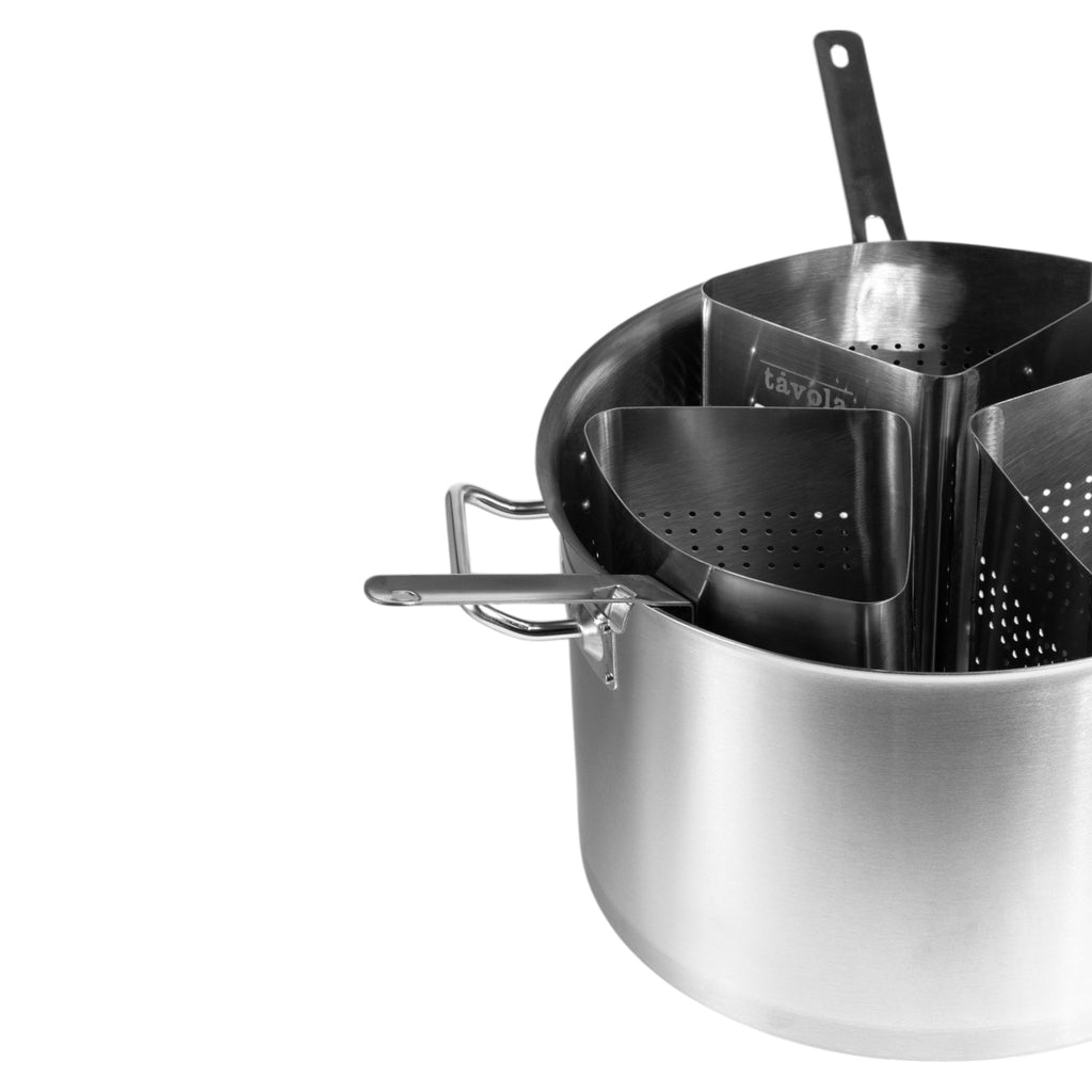 OLLA PARA COCCION DE PASTA C/4 PZ Y TAPA