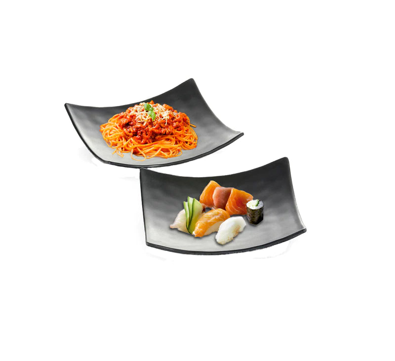 PLATO CUAD 24 CM JET BLACK